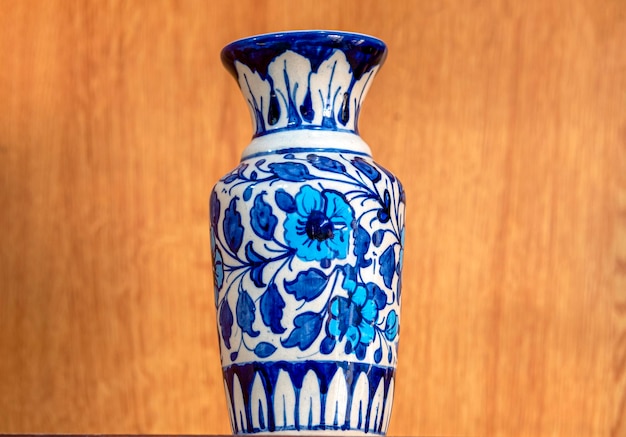 blue pottery is beautiful colorful crockery made in Multan Pakistan traditional kashigari on pots