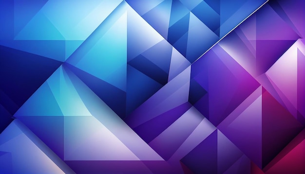 blue and purple gradient geometric wave background Generative AI