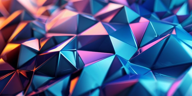 A blue and purple image of a geometric pattern