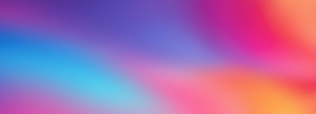 Blue purple pink color gradients grainy background abstract vibrant banner design copy space