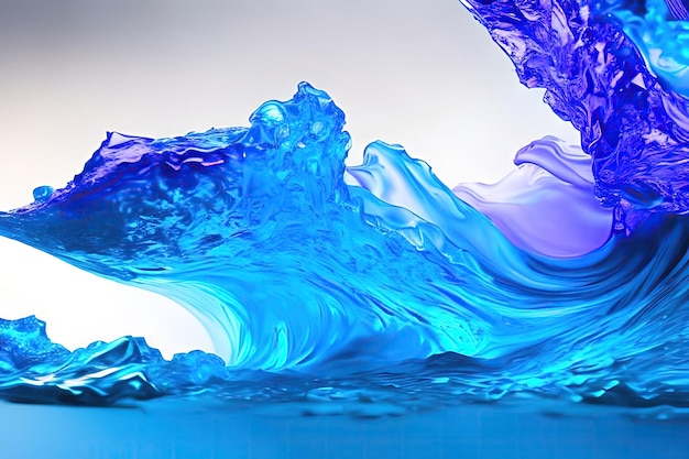 Blue and Purple Stunning ice background