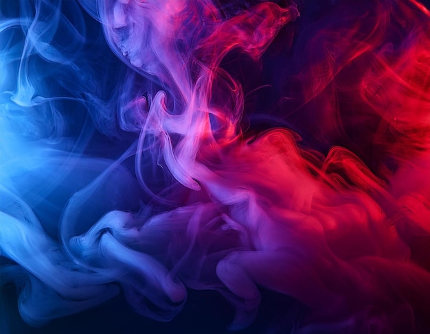 a blue and red background with the words  smoke  in the middle