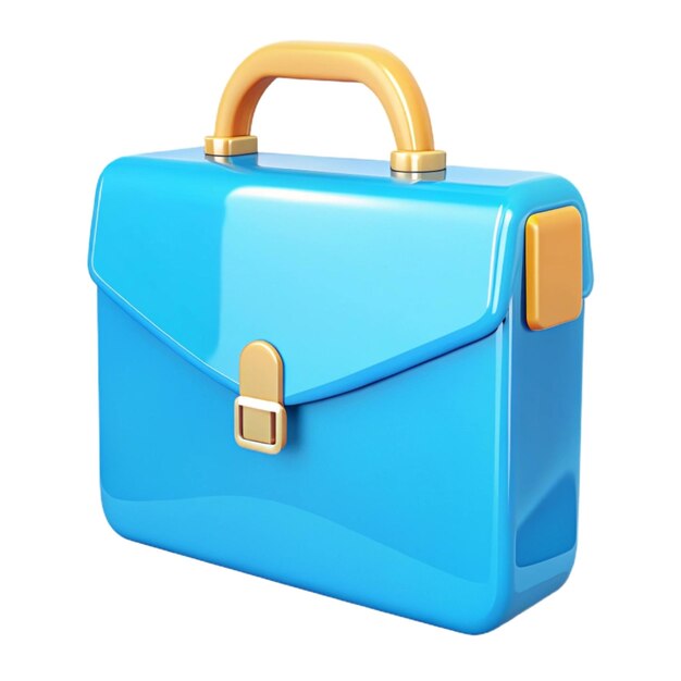 Photo a blue and red briefcase with a handle that says quot a quot on it