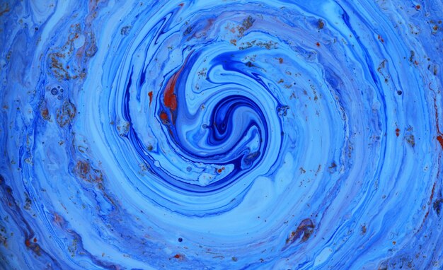 blue red liquid ink acrylic abstract pattern