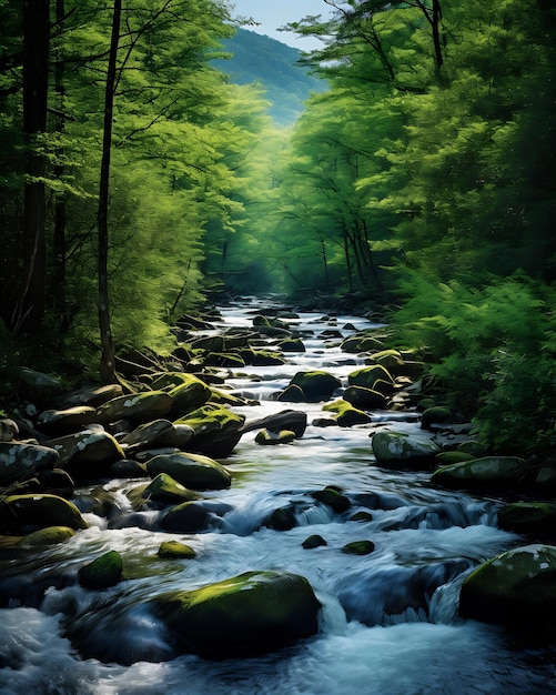 Blue Ridge Mountains Creek Wallpaper