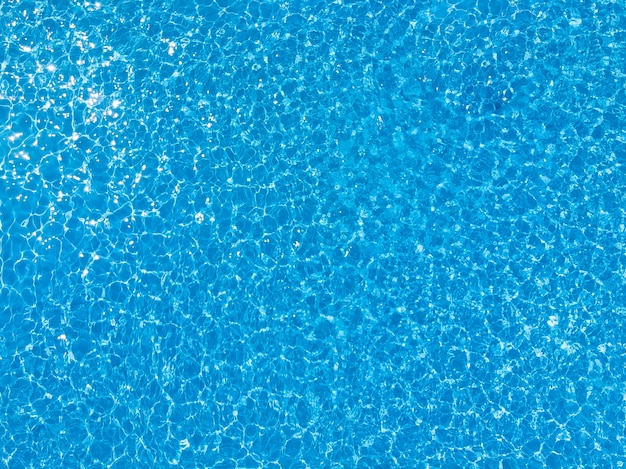 Blue ripped water in swimming pool