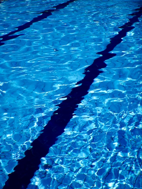 Blue Ripple Water Background, Water Surface Blue Swimming Pool