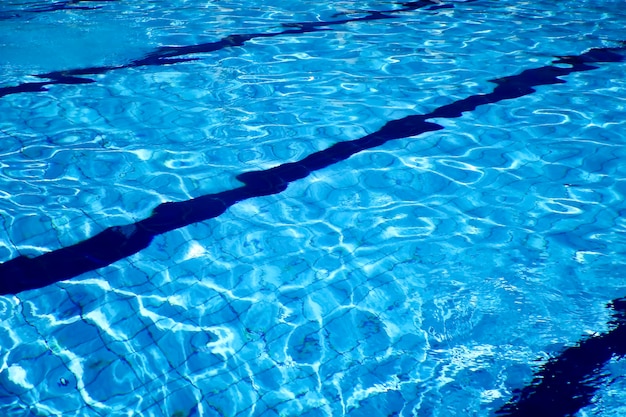 Blue Ripple Water Background, Water Surface Blue Swimming Pool