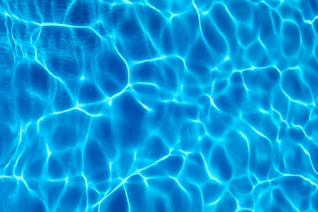 Blue Ripple Water Background, Water Surface Blue Swimming Pool 