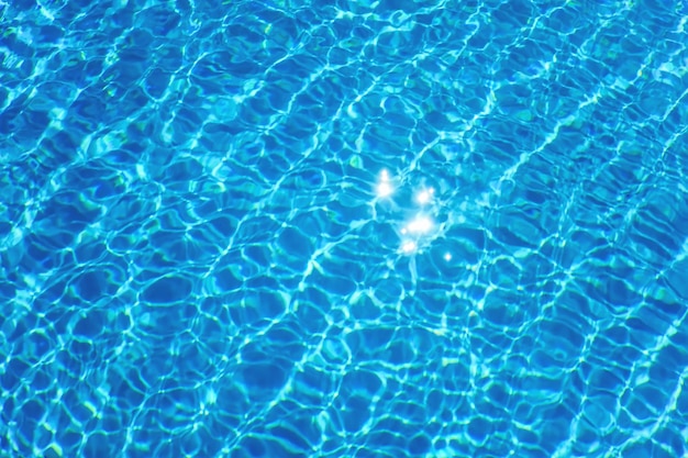 Blue Ripple Water Background, Water Surface Blue Swimming Pool 