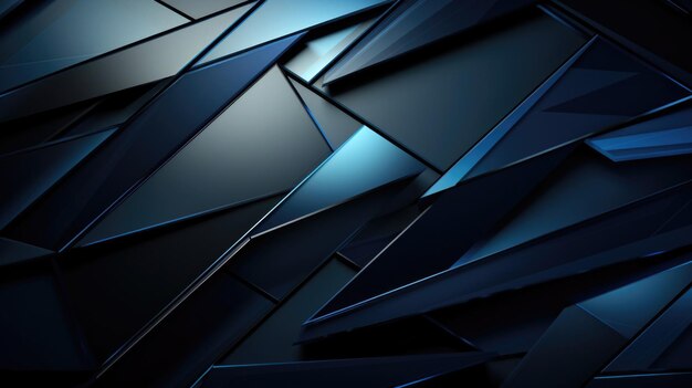 Blue sapphire background with abstract edges on black