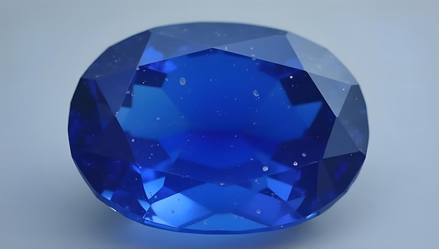 a blue sapphire is shown with a diamond on the top