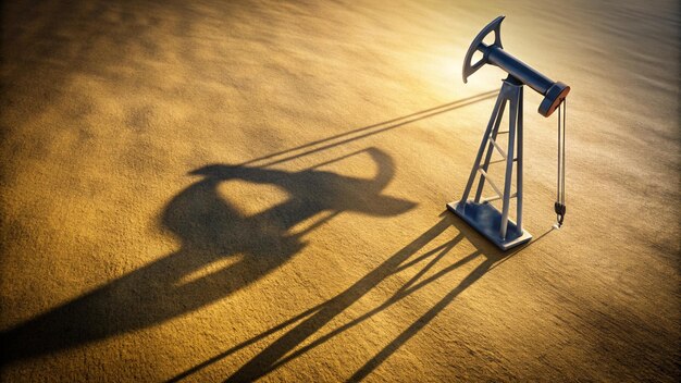 Photo a blue scale with a crane on it is casting a shadow