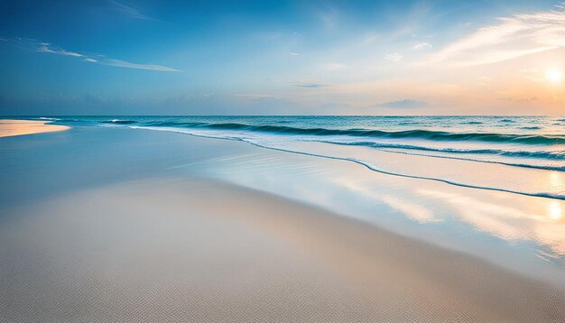 Blue sea beach and sky background