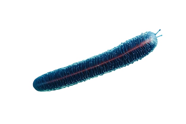 A blue Sea Pen isolate on white background