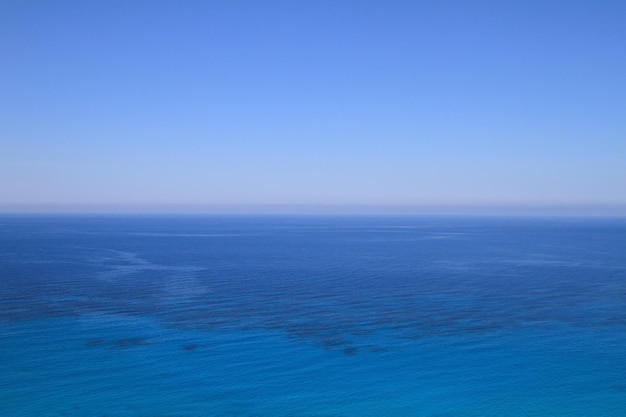 Blue sea and sky horizon