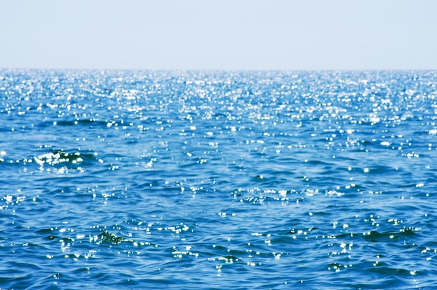 Blue sea water background texture