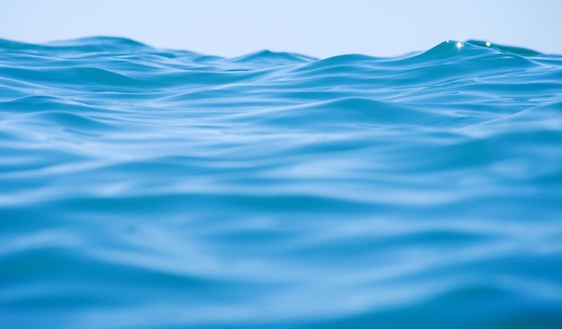 Blue sea water background texture