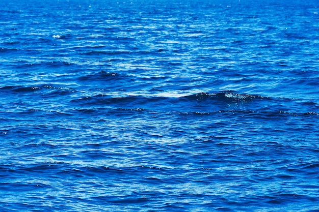 Blue sea water background