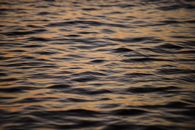 Blue sea with clear water Ocean deep indigo in daylight Feeling calm and relaxing The idea for ocean background and copy space