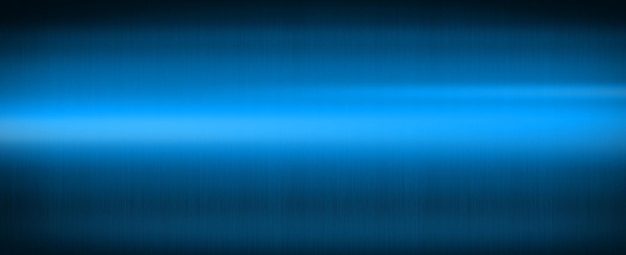 Blue shiny brushed metal Banner background texture