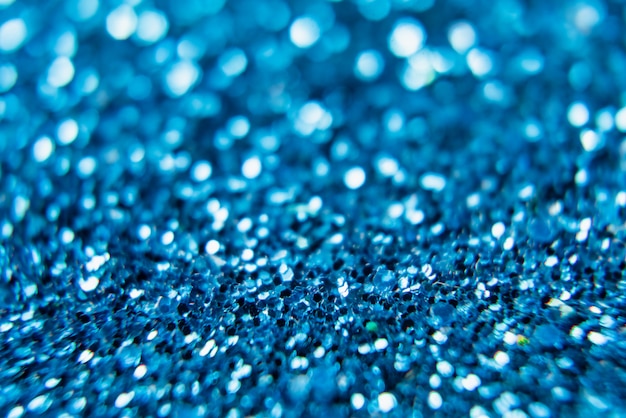 Blue shiny glitter