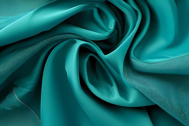 Blue silk fabric texture background