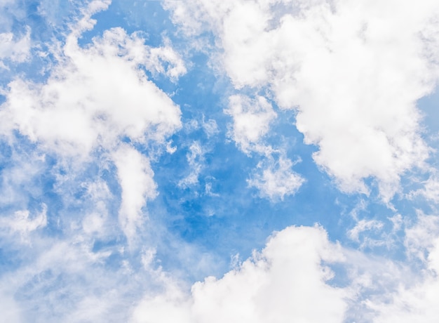 Blue sky background Beautiful sky with white clouds background