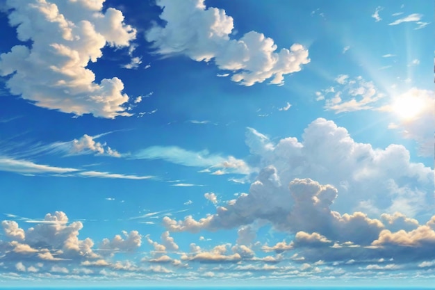 Blue Sky Background Sky Background Sky Wallpaper AI Generative