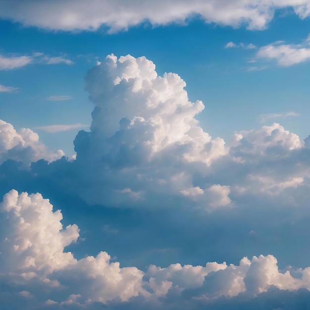 Blue sky background texture with white clouds