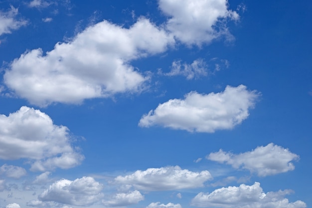 Blue sky background with cloud. Copy space