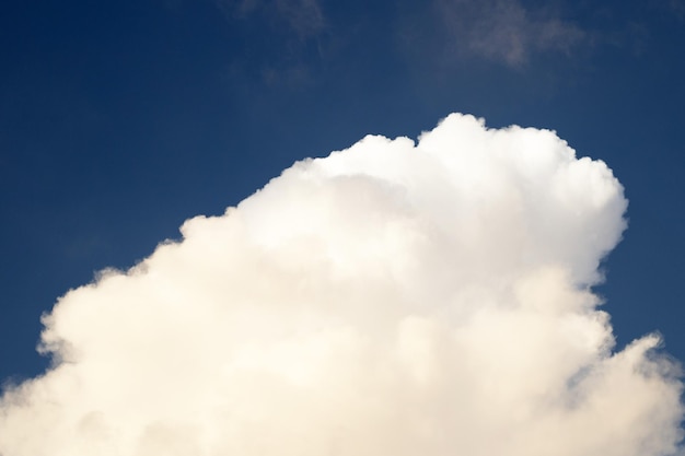 Blue sky background with cloud