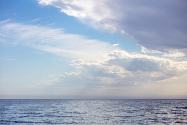 Blue sky background with clouds Natural sky background