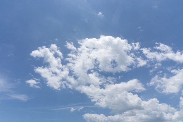 Blue sky background with clouds 