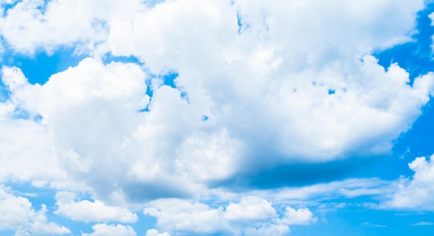 Blue sky background with clouds