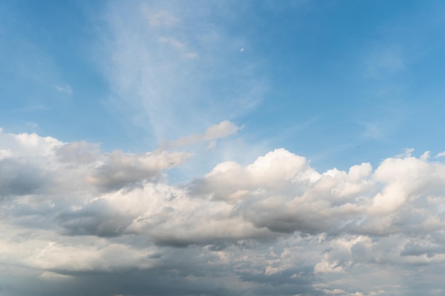 Blue sky background with clouds