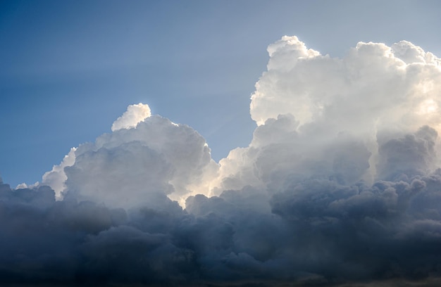 Blue sky background with clouds