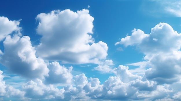 blue sky background with tiny clouds nature cloud blue sky background generative AI