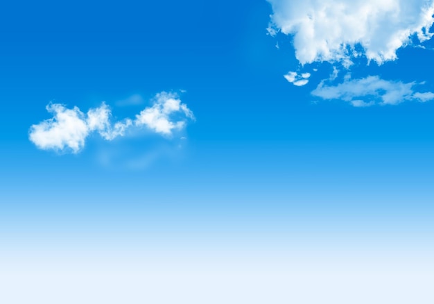 Blue sky background with tiny clouds.