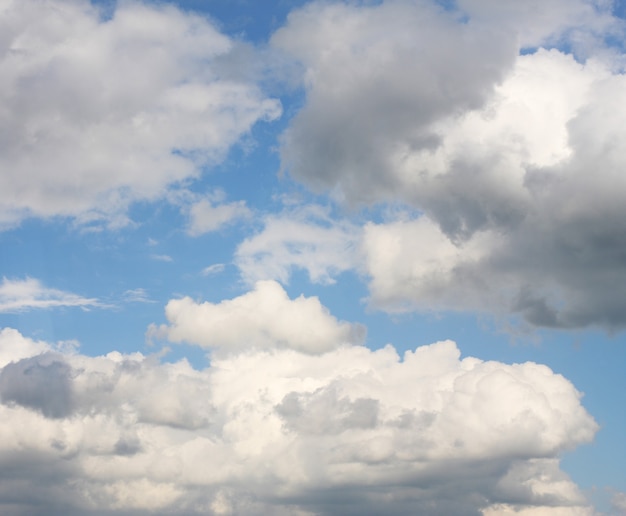 Blue sky background with white clouds