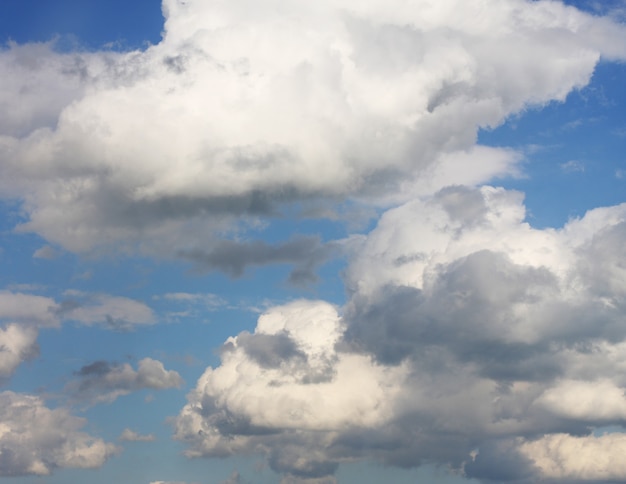 Blue sky background with white clouds