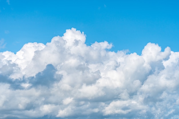 Blue sky background with white clouds