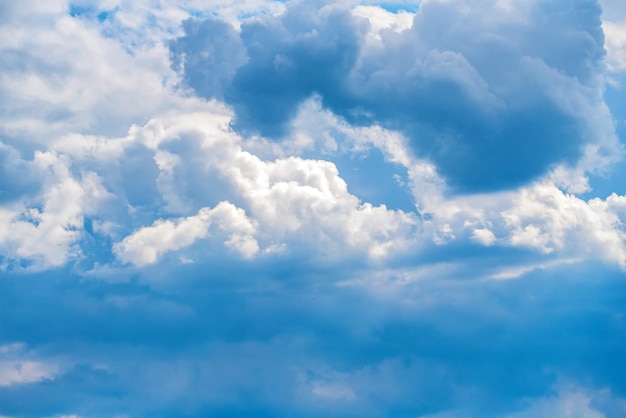 Blue sky background with white clouds