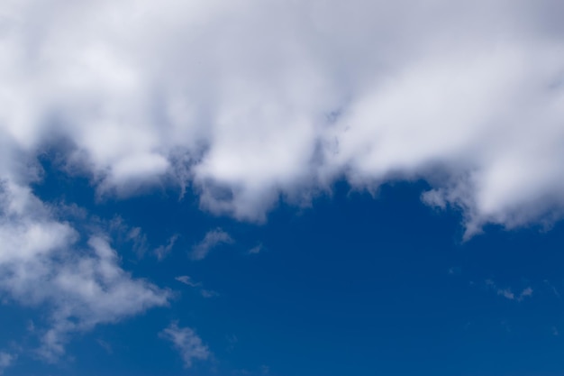 Blue sky background with white clouds