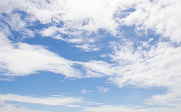 Blue sky background with white clouds