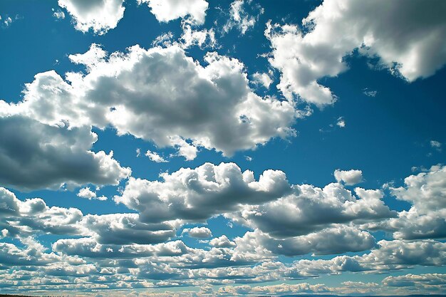 Blue sky background with white fluffy clouds Cumulus white clouds