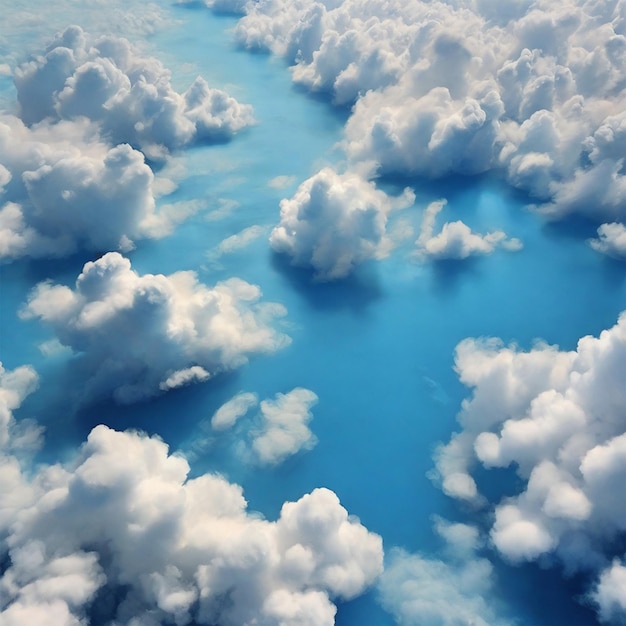 A blue sky cloud background