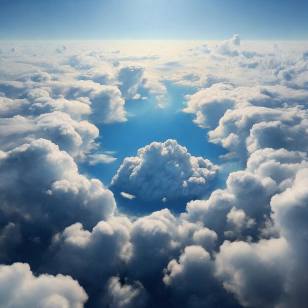 A blue sky cloud background