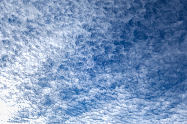 Blue sky cloud in winter for background texture