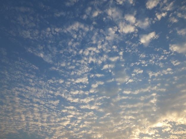 Blue sky and cloud with sunlight background 